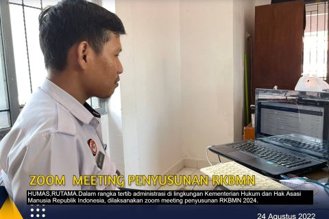 Zoom meeting penyusunan RKBMN