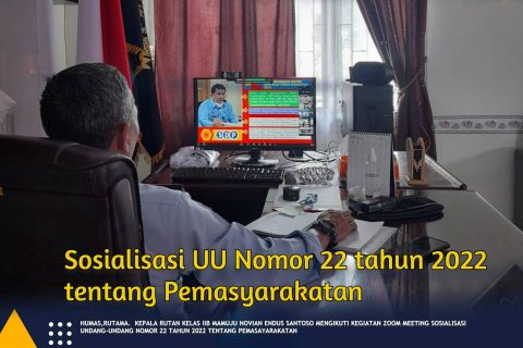 Zoom meeting, Sosialisasi UU No 22 Tahun 2022